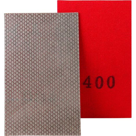 papier de verre diamant feuille de polissage papier de ponçage abrasif grain 400 pour pierres de céramique de verre (1/5)