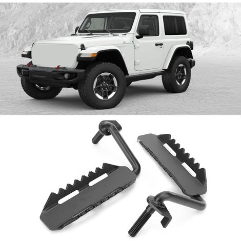 Repose-pieds de porte extérieure antidérapants en fonte, panneau de modification pour voiture, compatible avec Jeep Wrangler JL 2018+ (1/5)