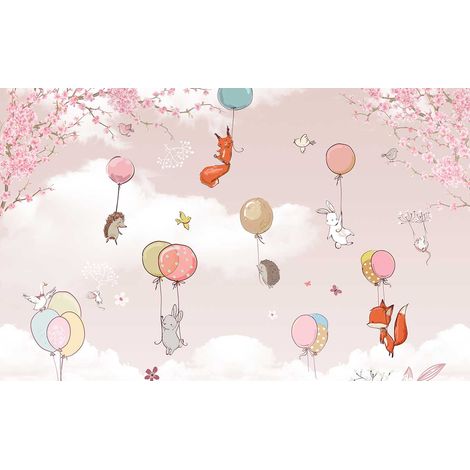 Tableau enfant lachers de ballons - 80x50 cm (1/5)
