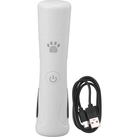 Coupe-ongles électrique pour chiens et chats, 3 vitesses, rechargeable par USB, silencieux, avec lumière LED, soin sans douleur.-AquaForge (1/5)