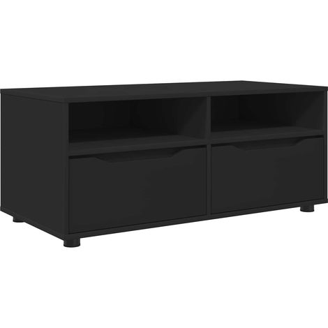 TV Cabinet with Drawer Black 100 x 48 x 43 cm Engineered Wood vidaXL (1/5)