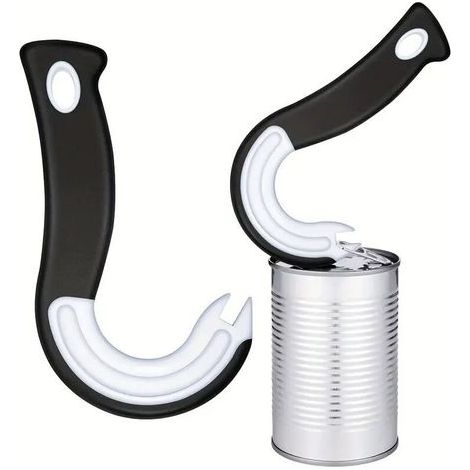 [JAMAIS UTILISÉ] Ouvre-Boîte à Anneau Manuel Ouvre Boite de Conserve Avec Poignée Antidérapante Pour Enfants Personnes âgées et Personne Souffrant de Blessures ﻿ (1/4)