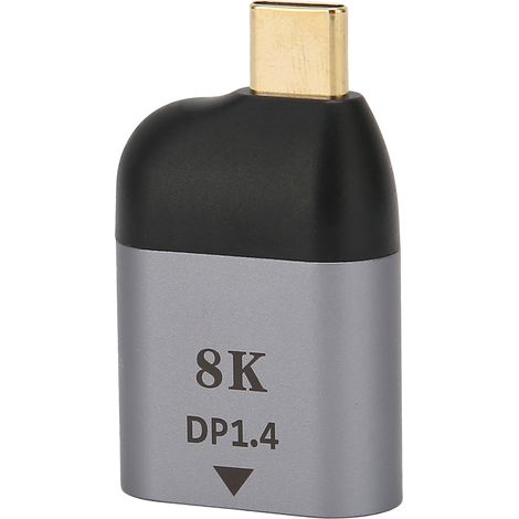 Adaptateur USB-C Mâle vers DP Mini Métal pour Windows Android Mac OS (1/5)