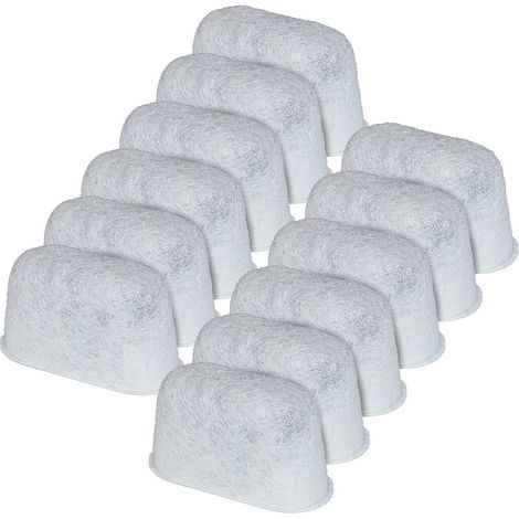 Cartucce filtro per caffè - adatte per Cuisinart Delonghi - filtro a carboni attivi - filtro - confezione da 12 (1/3)