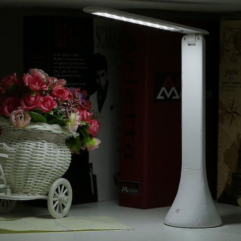 Lampe de bureau LED rechargeable USB à intensité variable et à capteur tactile (1/4)