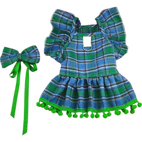 Robe Pour Chien Et Chat - Tenue De Fête En Polyester - Taille 40 À 44 Cm - Pour Noël Et Célébrations - 1 Pièce (1/5)