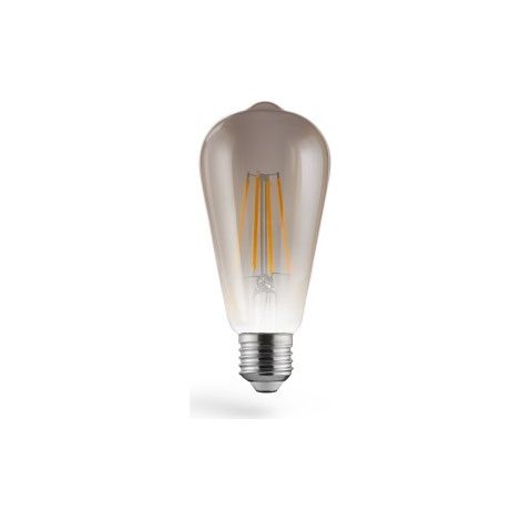 Ampoule décorative LED - XAVAX - E27 420 lm 8W - Verre teinté fumé - Blanc chaud - Intensité réglable