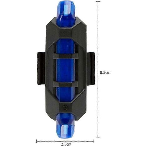 Porte-bagages LED étanche pour VTT, feu arrière réfléchissant pour vélo de route et sécurité nocturne (1/5)