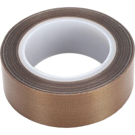 Ruban adhésif en tissu de verre PTFE de 10 m (32,8 pi) résistant aux hautes températures, isolant pour appareils de mise sous vide. (1/4)