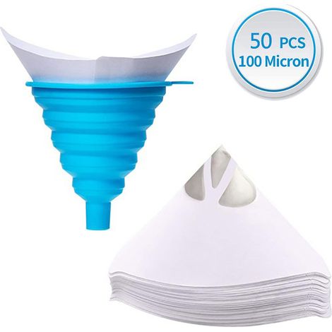 Filtri per vernice, filtri conici per vernice, filtri a rete, filtri a rete per vernice per auto, per vernice, vernice, liquido, materiale, 50 pezzi