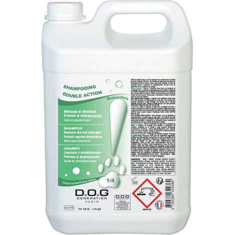 Shampoing Conditionneur Double Action Dog Generation : 5 litres