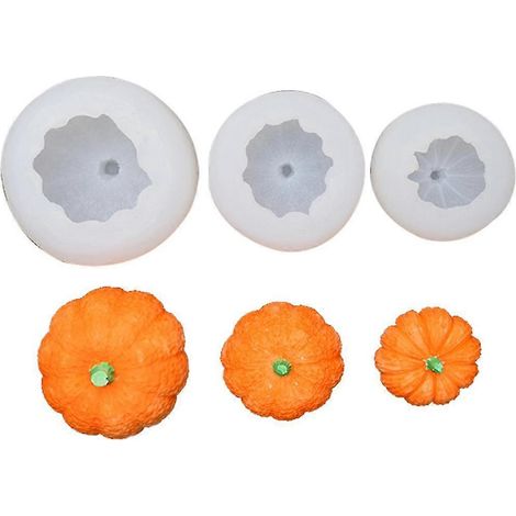 Moule à savon citrouille d'Halloween, moule en silicone pour mousse au chocolat, décoration pour gâteau (1/5)