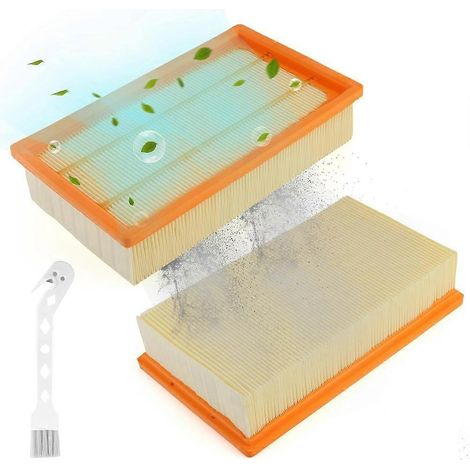 Filtre pour aspirateur pour Bosch Gas 35 L,M SFC,AFC Professional Flat Pleated Filtre Filtre pour aspirateur Kit (1/5)