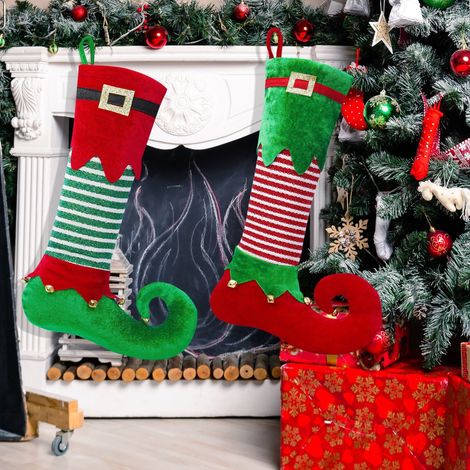 Chaussette De Noël Support Autonome - Décoration Intérieure Pour Cheminée Fenêtre Ou Cuisine - En Plastique - 1 Pièce (1/5)