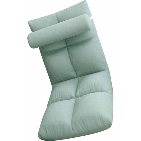 Pouf Tatami, chaise de lit avec dossier, joli canapé pour chambre individuelle avec fenêtre en baie, chaise pliante, bleu paon. (1/5)