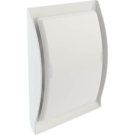 Nicoll – Grille aération VMC Ø100 à clipser – Section 50 cm² – Conforme normes QUALIGAZ – Conception anti-pluie et anti-salissures