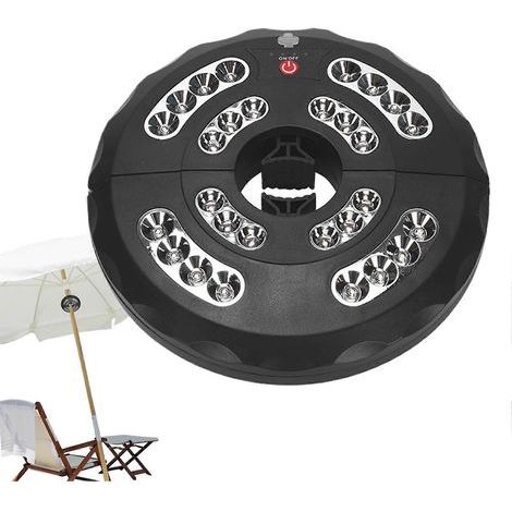 Wiederaufladbare, wasserdichte und kabellose LED-Lampe mit 3 einstellbaren Leuchtmodi für Sonnenschirme, Terrasse, Garten und Hinterhof (1/5)