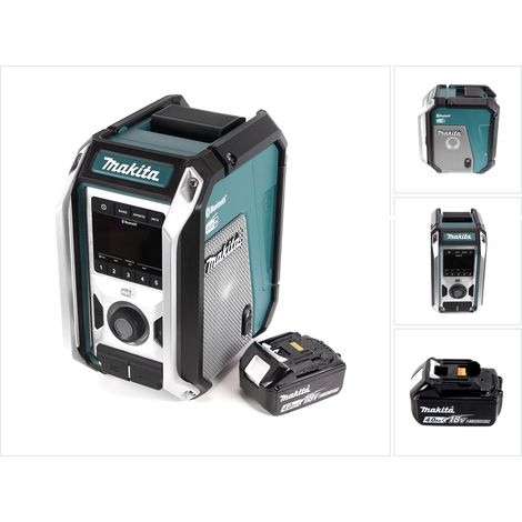 Makita DMR 115 M1 Akku Baustellenradio 12V - 18V  Bluetooth DAB+ IP65 + 1x Akku 4,0 Ah, ohne Ladegerät (1/5)