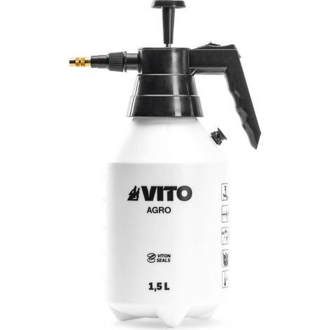 Pulvérisateur à main 1.5L spécial Produits Agressifs Jardin - Pulvérisateur à Pression + 4 Buses Interchangeables VITO (1/5)