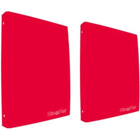 Cartella 4 Anelli H&H 19X23Cm Rosso X1