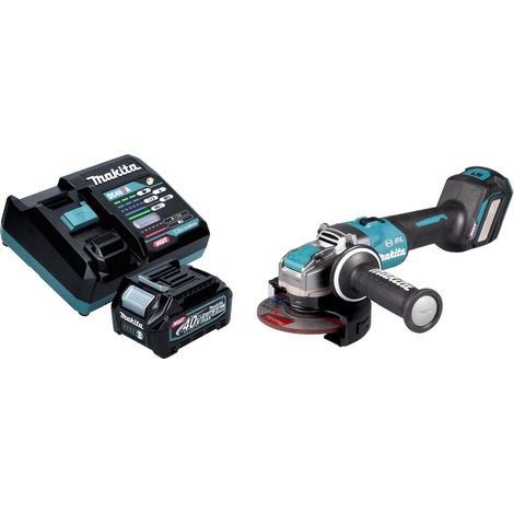 Makita GA 041 GD101 Amoladora angular sin cable 40 V máx. 125 mm X-LOCK Brushless + 1x batería recargable 2,5 Ah + cargador