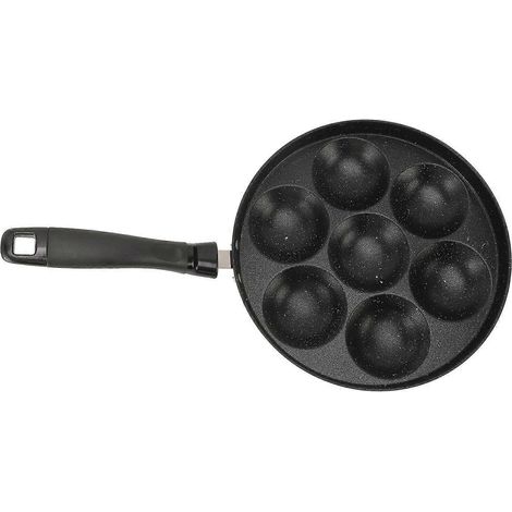 Eierpfanne, Omelettpfanne, Spiegeleipfanne, 7-Loch-Bratpfanne, antihaftbeschichtet, vielseitig einsetzbar für die heimische Küche, Frühstückspfanne (1/4)