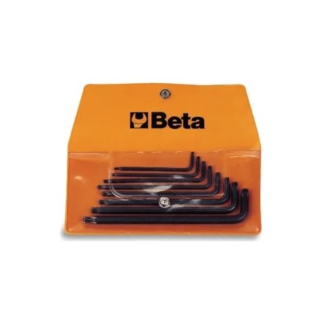 Beta 97btx/b8 jeu de clés à douilles torx coudées