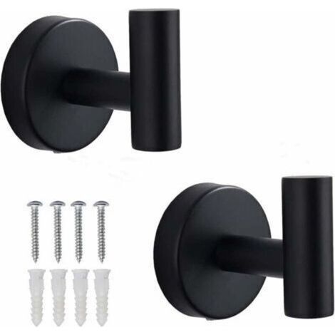Handtuchhaken, Badezimmerhaken, robuste Wandhaken aus Edelstahl SUS 304 für Badezimmer, Wandhaken zum Aufhängen, Handtuchhaken, 2er-Pack (1/5)