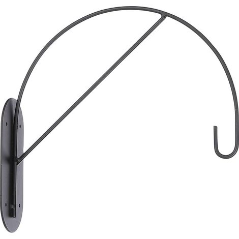 Mica Decorations Wandhaken Idse 20 x 6 x 22 cm schwarz Wandhaken (1/2)