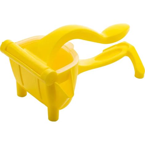 (Jaune) Presse-agrumes manuel, capable d'extraire le jus des grenades, des oranges, des citrons et de la canne à sucre un outil pour les fruits et légumes sur les plans de travail de la cuisine. (1/5)
