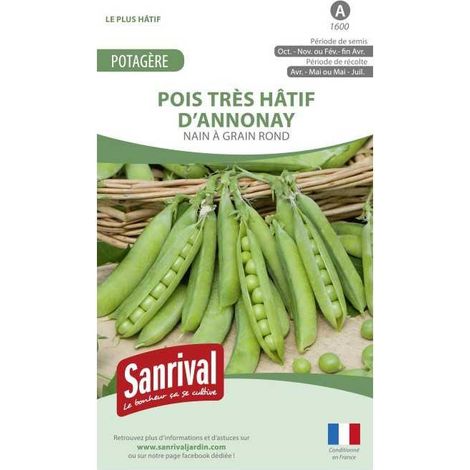 Graines petit pois Annonay tardif