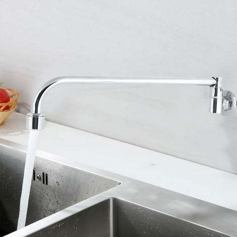 Robinet d'évier de cuisine/restaurant mural monotrou G1/2" (30 cm) (1/5)