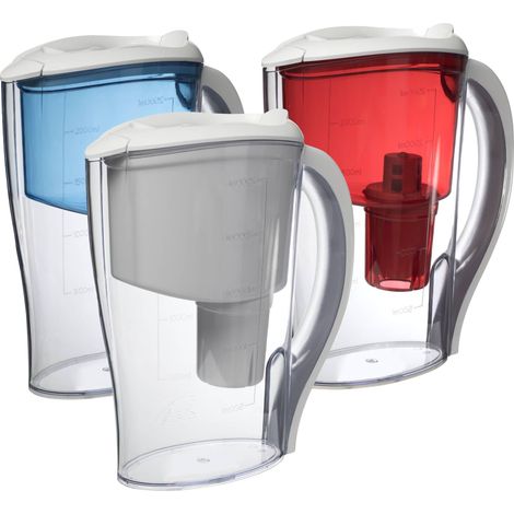 Carafe filtrante FLORA en 3 couleurs