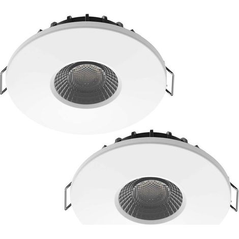 Lot de 2 Spots Encastrables LED 8W MILAN CCT IP65 IK07 avec Transformateur Dimmable (1/5)