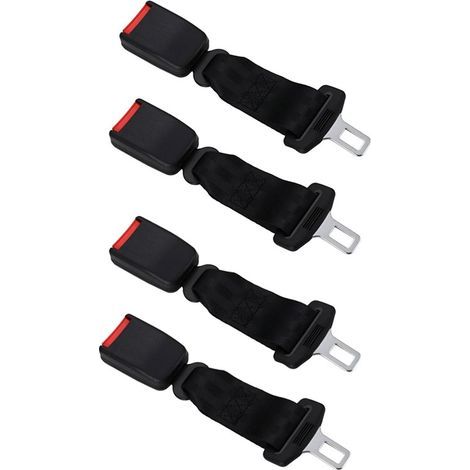 Set mit 4 universellen 23 cm Sicherheitsgurten für Autositz/Rollstuhl - Verstellbar & Verstärkt - Kinder/Erwachsene (1/5)