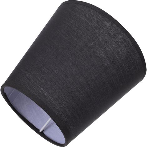 Abat jour noir Unomor pour plafonnier en tissu ou design (1/5)