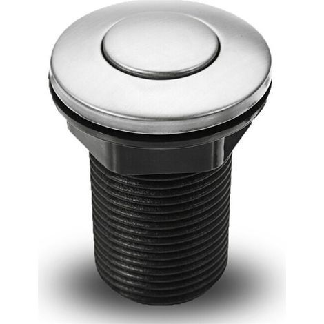 Interrupteur pneumatique à bouton-poussoir pour baignoire, spa, déchets, déchets, noir, 34 mm,SEMAket,noir (1/4)
