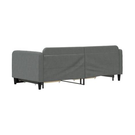 Lit avec tiroirs et méridienne avec tiroirs (matelas vendu séparément), 90 × 190 cm, rangement pratique intégré, pour chambre, décor moderne, facile à assembler (1/5)
