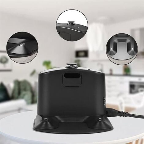 Forehill – Station d'accueil chargeur pour iRobot Roomba E5 E6 I1 I3 I4 I6 I7 I8 500 600 700 800 900 – Compatible avec cordon d'alimentation EU (1/3)