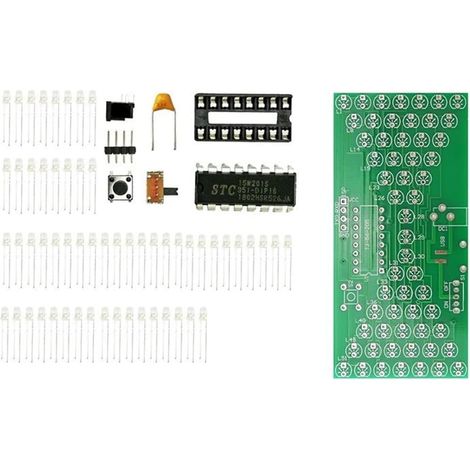 Kit d'horloge électronique analogique de précision avec lampe (1/5)