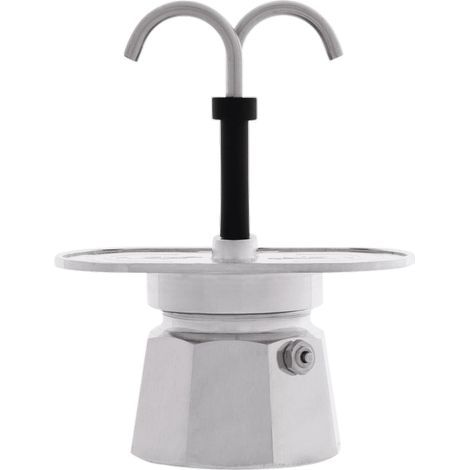 Cafetera italiana Bialetti Mini Express 2 tazas de aluminio (1/2)