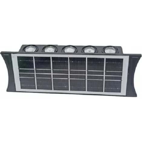 TRADE SHOP - Lampada Pannello Solare Da Parete Con 10 Led Impermeabili Illuminazione Esterna - (1/2)