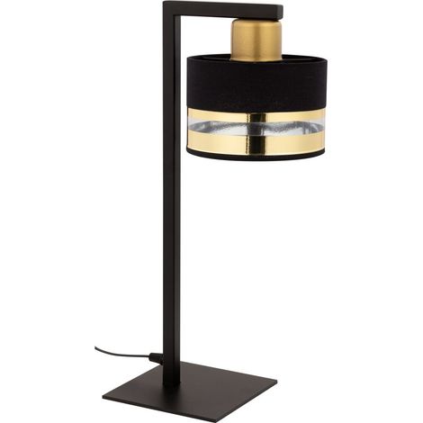 Lampada da tavolo Pro moderna nero-oro E27 Sigma Lighting