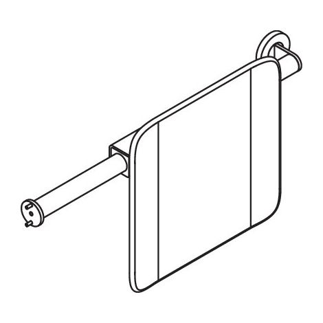 HEWI 900.51.903XA 98 dossier, Système 900, T :150, gauche mur,