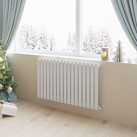 Acezanble Horizontal Oval Column Radiator Central Heating Rad 600x1003mm Single White