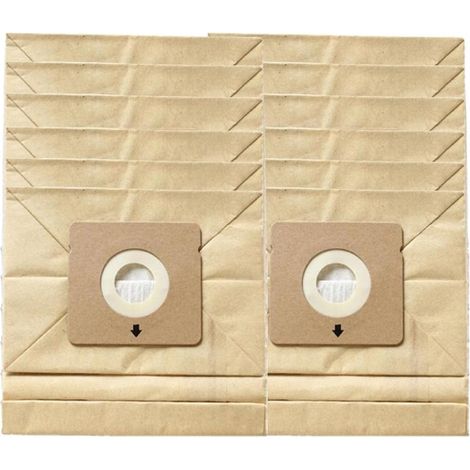 Lot de 10 sacs à poussière réutilisables pour aspirateur RO5227 ZR0039 RO1717 RO1733 - Pour la cuisine et la salle de bain - Réutilisable