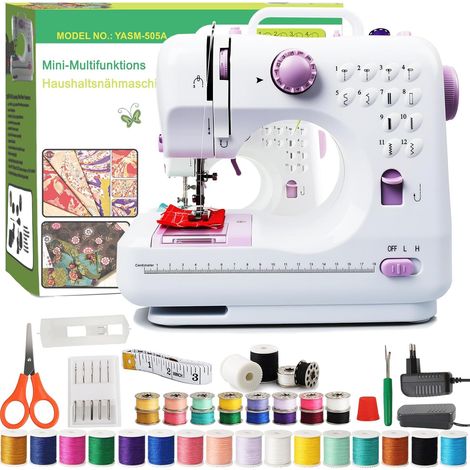 1 Machine à coudre,électrique,portable,12 points,surjeteuse,enfants et débutants