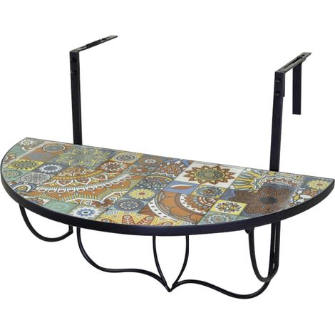Étagère mosaïque en métal Galatone cm74x38/61h57