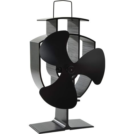 Ventilateur de poêle alimenté par chaleur 3 pales Noir (1/5)
