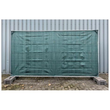 Filet Brise-Vue Chantier Vert 1,80m x 3,45m - Protection et Intimité (1/2)